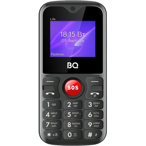 Сотовый телефон BQ Life 1853, черный/красный