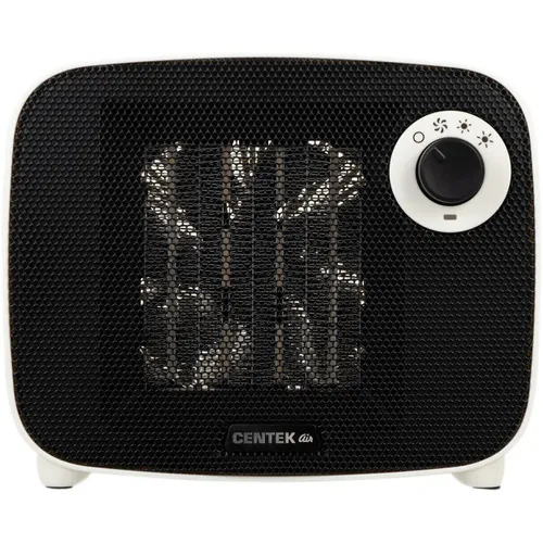 Тепловентилятор керамический CENTEK CT-6023, 1500Вт, 2 режима, белый, черный