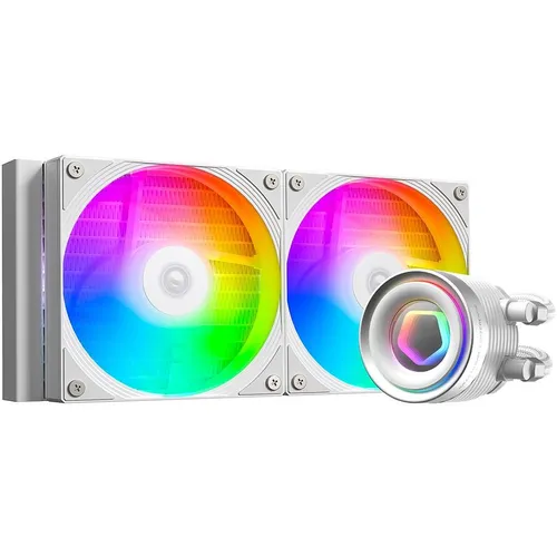 Система водяного охлаждения ID-COOLING FX240 Inf, 4-pin, ARGB, 120мм, белый, retail [fx240 inf white]
