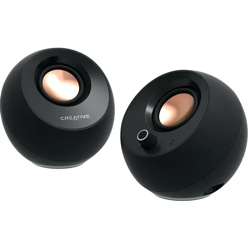 Колонки Bluetooth Creative Pebble Pro, 2.0, черный [51mf1710aa000]