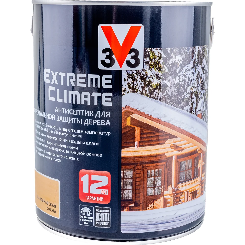 Акриловый антисептик для дерева V33 EXTREME CLIMATE 117435