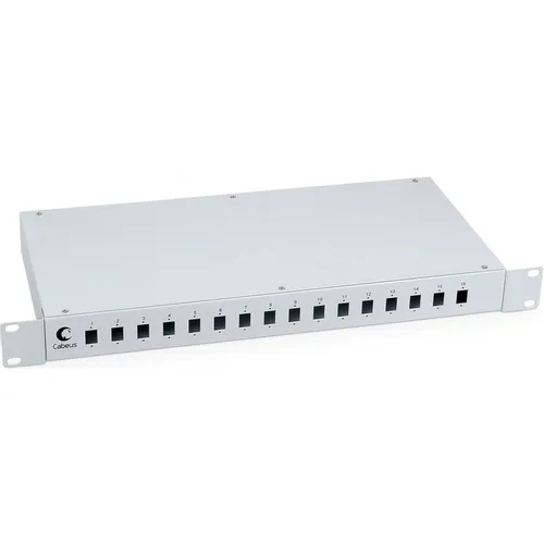 Кросс Cabeus FO-19-16S (FO-19-16SC) 1U 16xSC/LC дупл.
