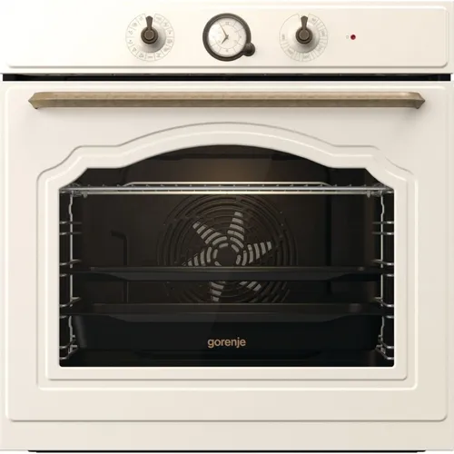 Духовой шкаф электрический Gorenje BOS67371CLI, 77л, дверца с 2 стеклами, бежевый