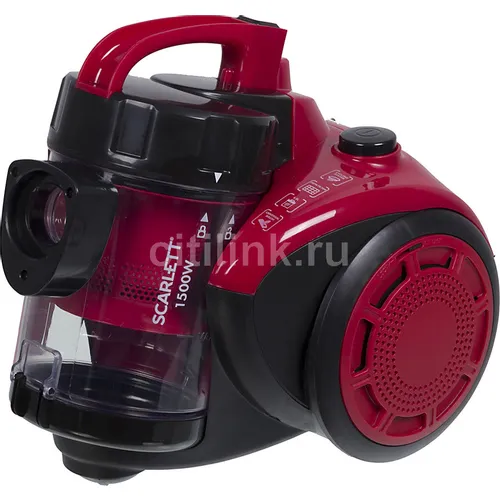 Пылесос Scarlett SC-VC80C11, 1500Вт, красный/черный