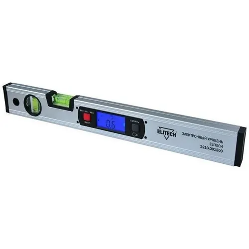Уровень цифровой Elitech 2210.001200 40см, глазков: 2шт