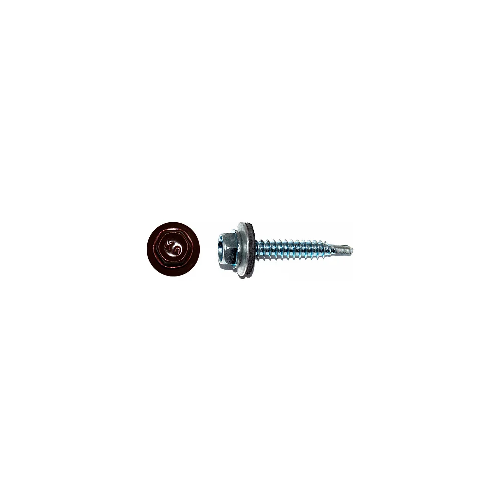 Кровельный саморез КРЕП-КОМП 4,8x29 RAL3005 красное вино 3500 шт. ск293005к