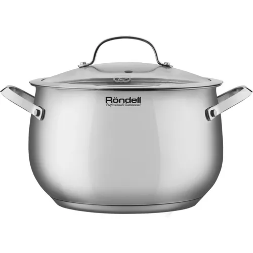Кастрюля 5.8л Rondell Calypso RDS-1672, нержавеющая сталь, с крышкой