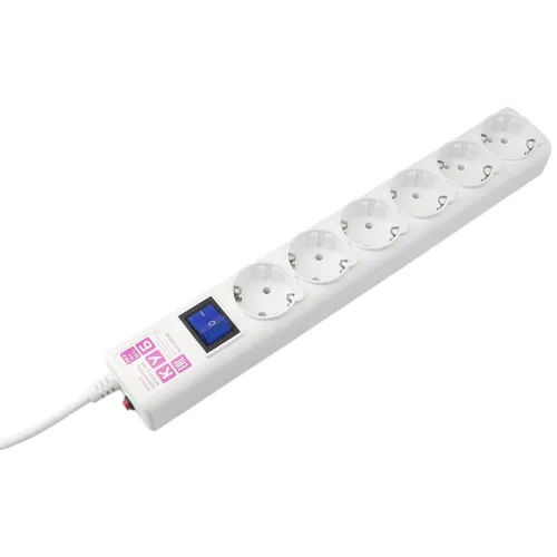 Сетевой фильтр PowerCube SPG6-16-5M, 5м, белый