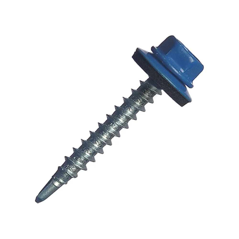Кровельный саморез МЕТАЛЛСЕРВИС 4.8x35 RAL 5005 200 шт. 1220567