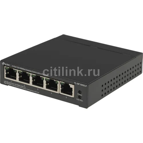 Коммутатор TP-LINK TL-SF1005LP, неуправляемый