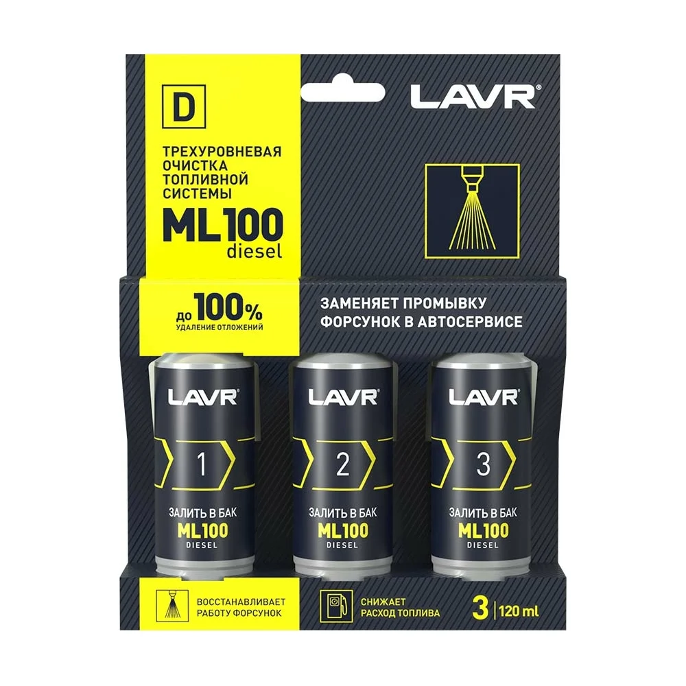 Трехуровневая очистка топливной системы LAVR ML100 Diesel Ln2138