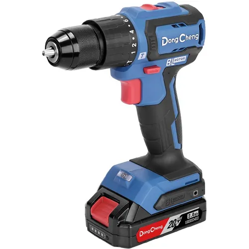 Ударная дрель-шуруповерт DONGCHENG DCJZ2040i13, 2Ач, с двумя аккумуляторами [dcjz2040i13(type am)]