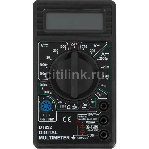 Мультиметр цифровой Ресанта DT 832, ручной