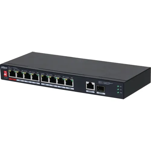 Коммутатор Dahua DH-PFS3110-8ET1GT1GF-96, неуправляемый