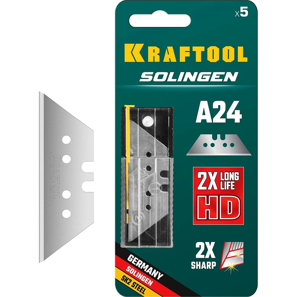Трапециевидные сменные лезвия KRAFTOOL SOLINGEN 09625-S5_z02
