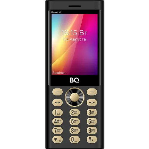 Сотовый телефон BQ Barrel XL 2832, черный/золотистый