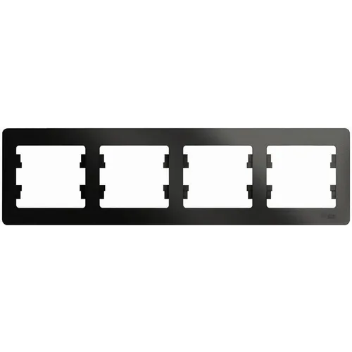 Рамка Schneider Electric GSL000704 (GSL000704) накладная 4шт горизонтальный монтаж пластик антрацит