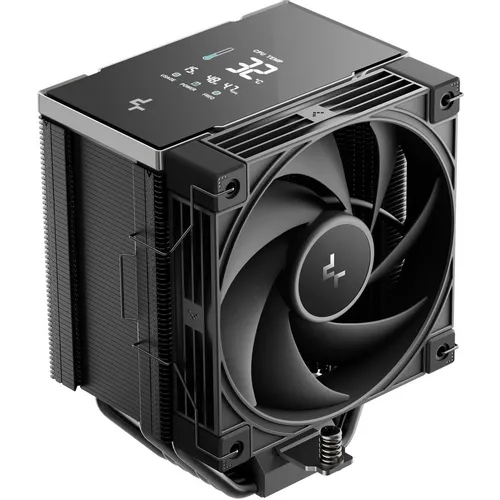Устройство охлаждения (кулер) DeepCool AK700 Digital NYX, LCD, 4-pin, 120мм, черный, retail [r-ak700-bknnmn-gjd-1]
