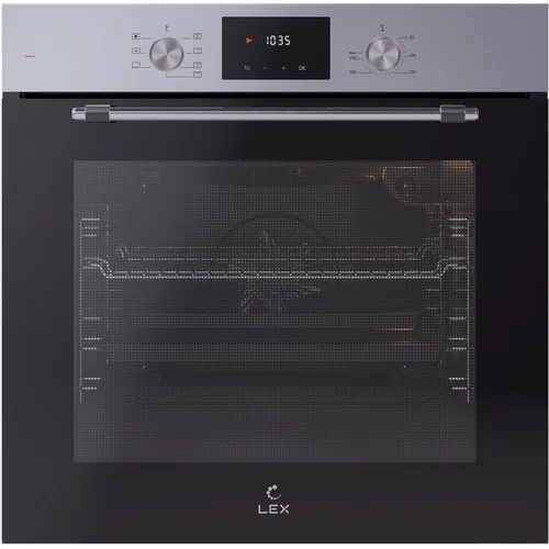 Духовой шкаф электрический LEX EDP 671 IX MAX, 78л, дверца с 2 стеклами, нержавеющая сталь