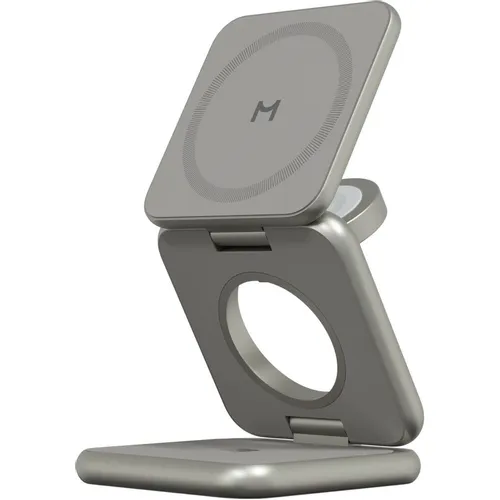 Беспроводное зарядное устройство MAGSSORY fold pro, USB-C, 23Вт, 3A, титановый [wch063t]