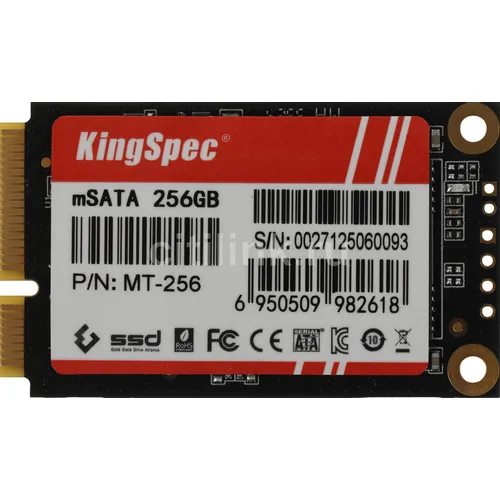 SSD накопитель KINGSPEC MT Series MT-256 256ГБ, mSATA, mSATA, mSATA