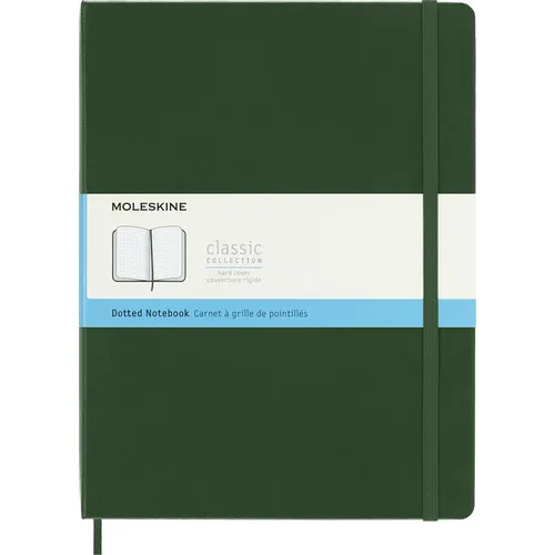 Блокнот Moleskine Classic, 192стр, пунктир, твердая обложка, зеленый [qp093k15]