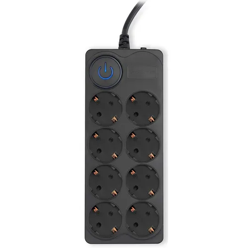 Сетевой фильтр Ippon BK-8-EU-3-16-B, 3м, черный