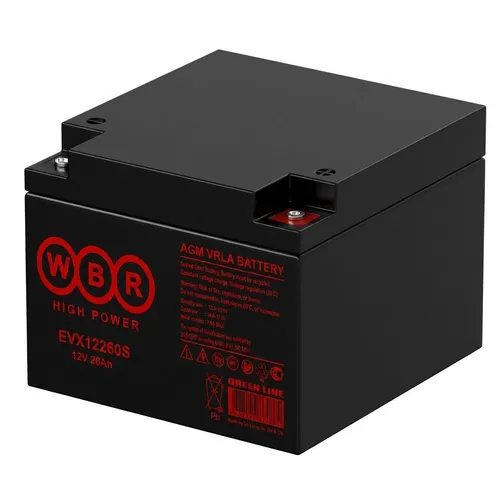 Аккумуляторная батарея WBR EVX12260S для ИБП, 12В, 26Ач
