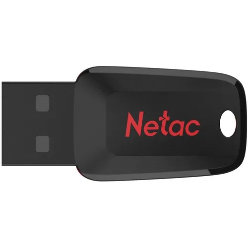 Флешка USB NETAC U197 8ГБ, USB2.0, черный и красный [nt03u197n-008g-20bk]