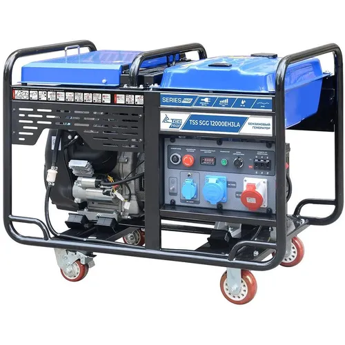 Бензиновый генератор ТСС SGG 12000EH3LA, 380/220/12 В, 13кВт, на колёсах с АКБ [190060]