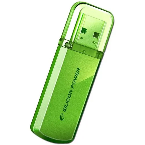 Флешка USB Silicon Power Helios 101 64ГБ, USB2.0, зеленый [sp064gbuf2101v1n]