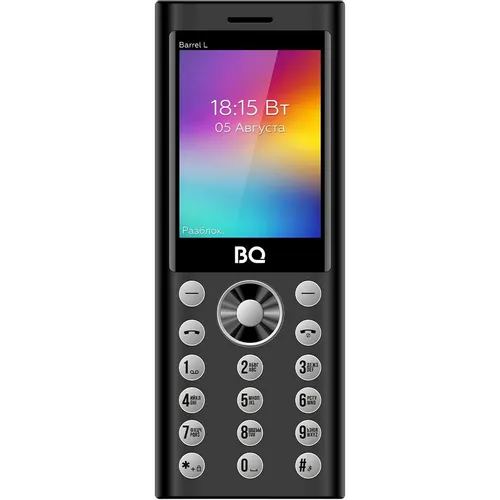 Сотовый телефон BQ Barrel L 2458, черный/серебристый