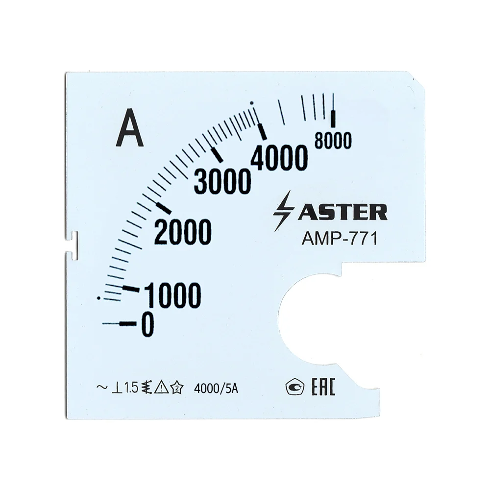 Шкала к амперметру ASTER amp-771 SC771-4000