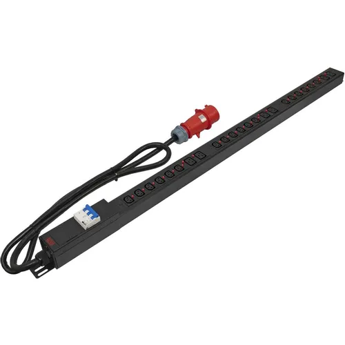 Блок распределения питания POWERCOM PDU-32AV24-18C3-6C9-3P, вертикал.размещ., C13Х18, C19Х6, Тип вход. тока 3x32A, 2м