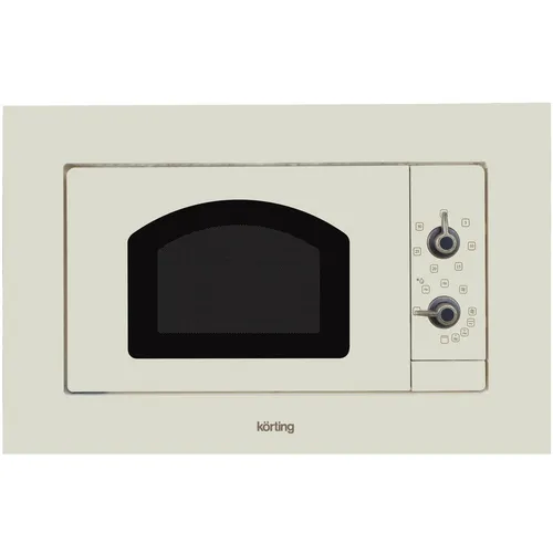 Встраиваемая микроволновая печь Korting KMI 720 RB, 20л, 700Вт, слоновая кость