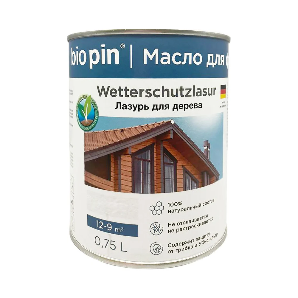 Лазурь для дерева BIO PIN 2241 Wetterschutzlasur 22411I104