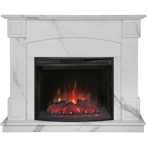 Электрокамин REALFLAME Carolina WT-F512/Evrika белый мрамор