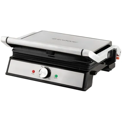 Шашлычница электрическая Endever Grillmaster-221, 2300Вт, серебристый/черный