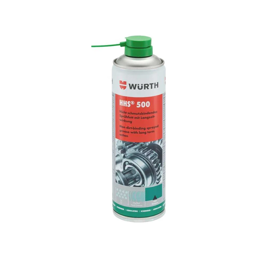Высокоэффективная консистентная спрей-смазка Wurth hhs 500 lube. 08931065 053 6
