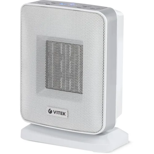 Тепловентилятор Vitek VT-2052, 1500Вт, с термостатом, 2 режима, серый