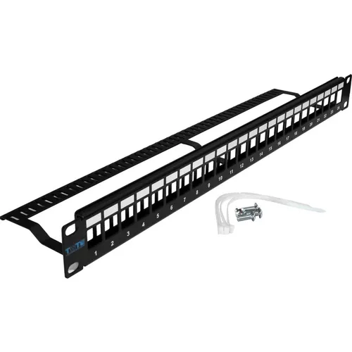 Патч-панель наборная Lanmaster (TWT-PP24OK-UTP) 19" 1U 24xRJ45 UTP