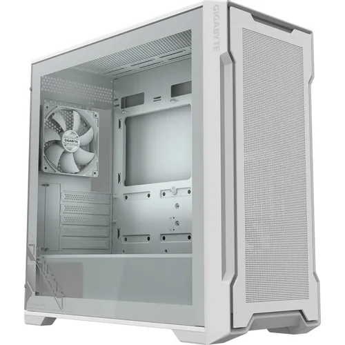 Корпус mATX Gigabyte GB-C102GI, Mini-Tower, без БП, белый