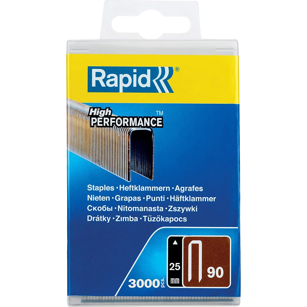 Закаленные супертвердые скобы Rapid тип 90 25 мм (3000 шт.) 5000124