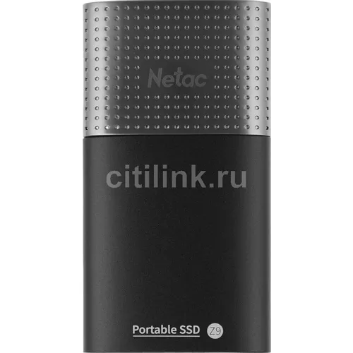 2ТБ Внешний диск SSD NETAC Z9 NT01Z9-002T-32BK, USB-C, запись - 480МБ/с, чтение - 550МБ/с, черный