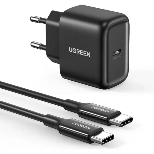 Сетевое зарядное устройство UGREEN CD250, USB-C, 25Вт, 3A, черный [50581]