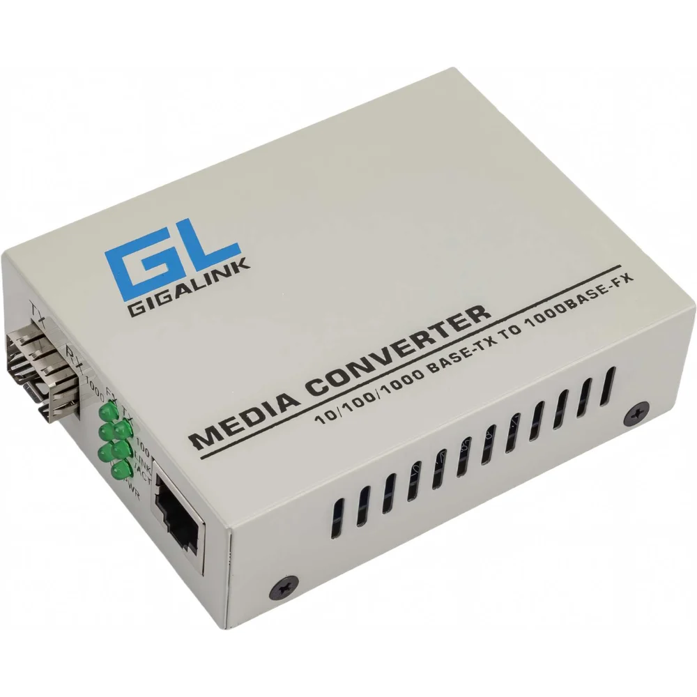 Конвертер UTP-SFP Gigalink GL-MC-UTPG-SFPG-F