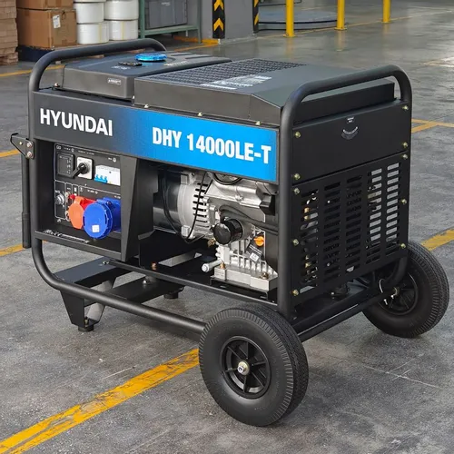 Дизельный генератор Hyundai DHY 14000LE-T, 220/380, 11кВт, на колёсах
