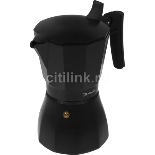 Кофеварка гейзерн. Rondell Kafferro RDS-499 0.3л алюминий темно-серый