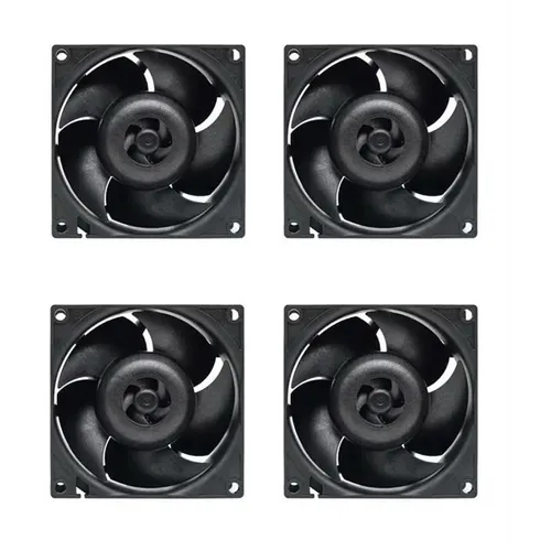 Вентилятор ARCTIC COOLING S8038-7K 4шт, 80мм, 4-pin, 7000об/мин, черный, Ret [acfan00292a]
