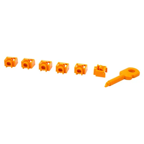 Заглушка Lanmaster (LAN-SEC45-PL-SET-OR) (упак.:6шт)